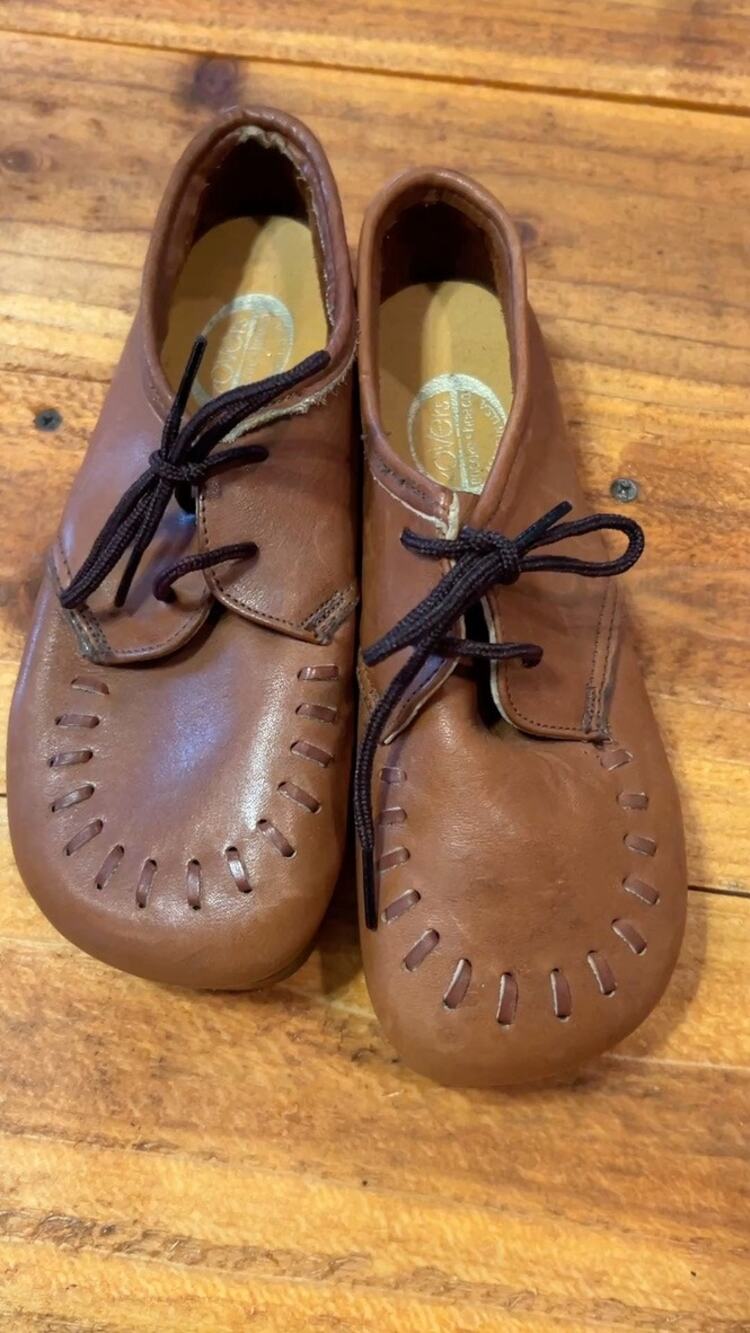 Vintage Encore Shoe Co Rovers Brown Leather Moccasin Oxfords Size 5M EUC